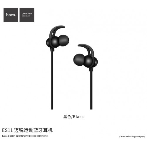 ES11 Maret Sporting Wireless Earphone - Black