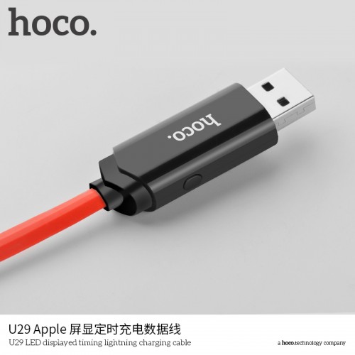 U29 LED Displayed Timing Lightning Charging Cable