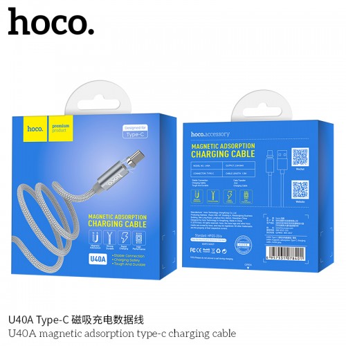 U40A Magnetic Adsorption Type-C Charging Cable