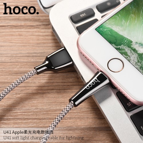 U41 Soft Light Charging Cable for Lightning