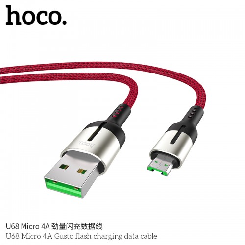 U68 Micro 4A Gusto Flash Charging Data Cable