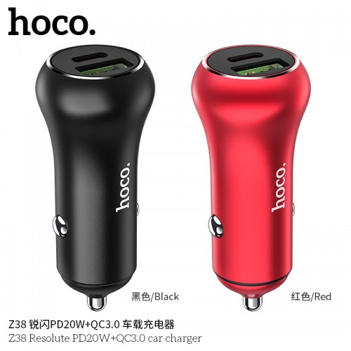 Z38 Resolute PD20W+QC3.0 Car Charger