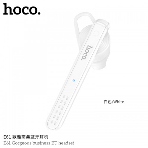 E61 Gorgeous Business BT Headset White