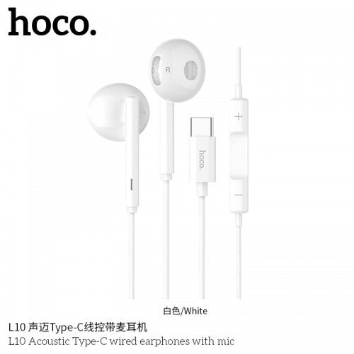 L10 Acoustic Type- C Wired Earphones With Mic