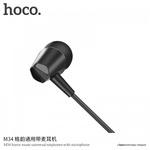 M34 Honor Music Universal Earphones with Microphone