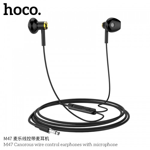 M47 Canorous Wire Control Earphones With Microphone