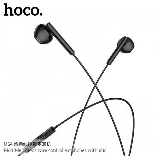 M64 Melodious Wire Control Earphones With Mic
