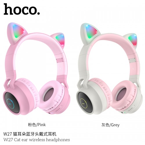 W27 Cat Ear Wireless Headphones