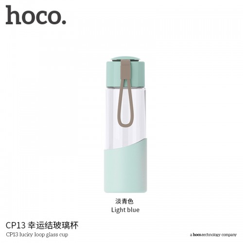 CP13 Lucky Loop Glass Cup - Light Blue