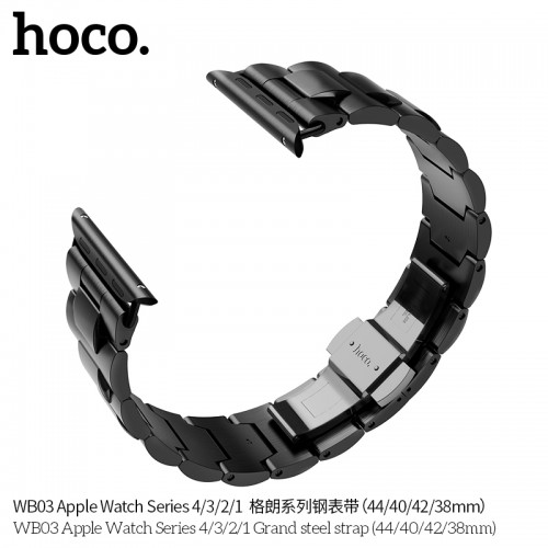 Apple Watch Series 4 WB03 Grand steel strap(40mm) - White