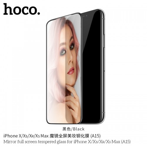 Mirror Full Screen Tempered Glass For iPhone XS Max (A15) Mirror Full Screen Tempered Glass For iPhone XS Max (A15)