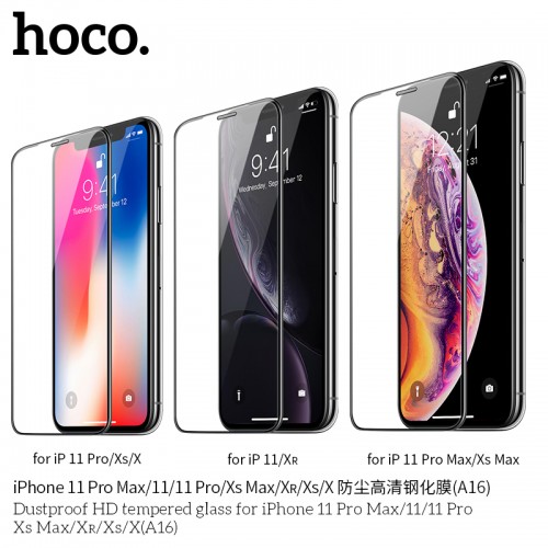 Dustproof HD Tempered Glass For iPhone XS Max & 11 Pro Max ( A16 )