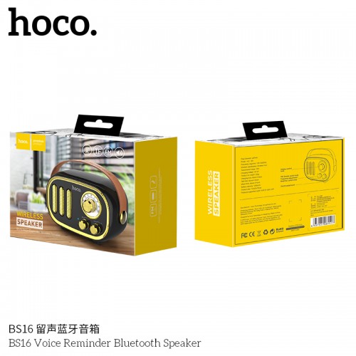 BS16 Voice Reminder Bluetooth Speaker